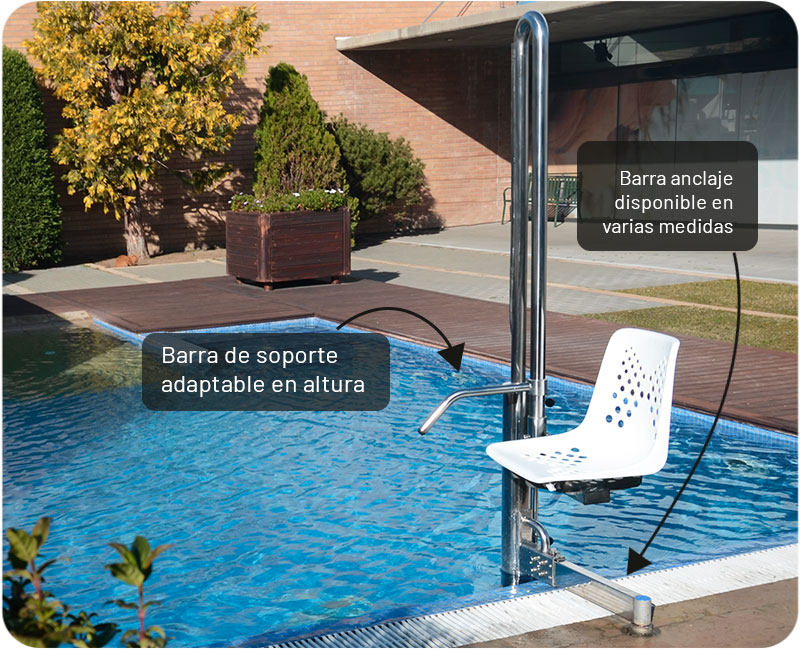 Elevador de piscinas hidráulico Acess B2